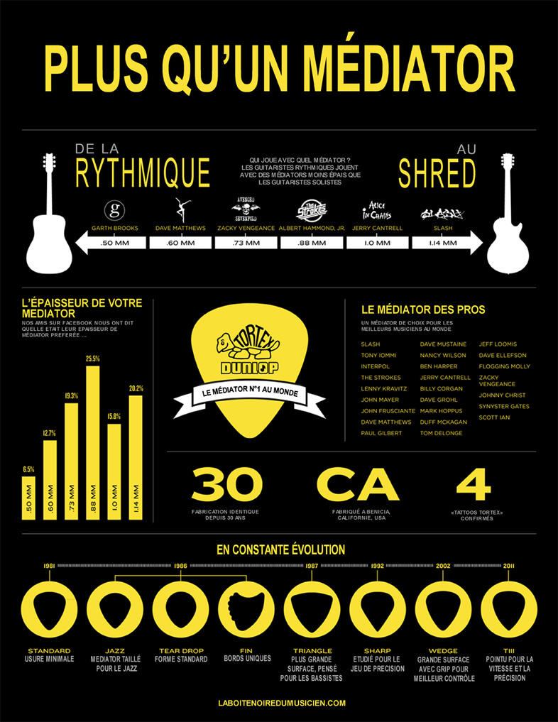 La Boite Noire du Musicien - Comment choisir son médiator Dunlop Tortex ?