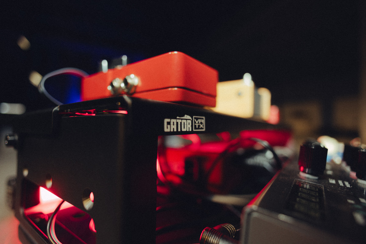 Gros plan pedalboard