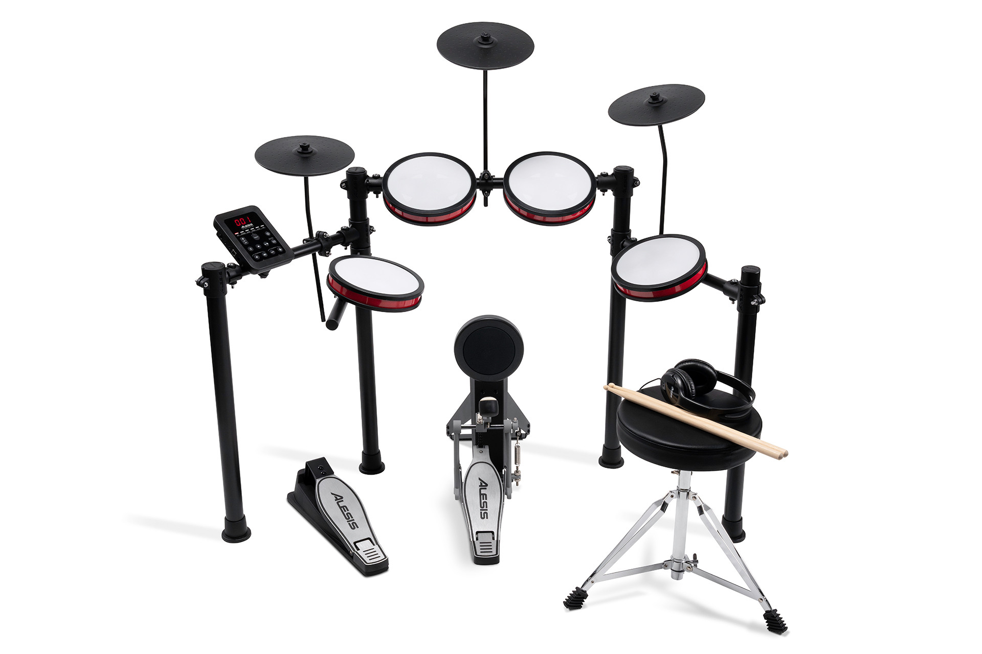 Batterie électronique Alesis Drums Turbo Pro vue plongée