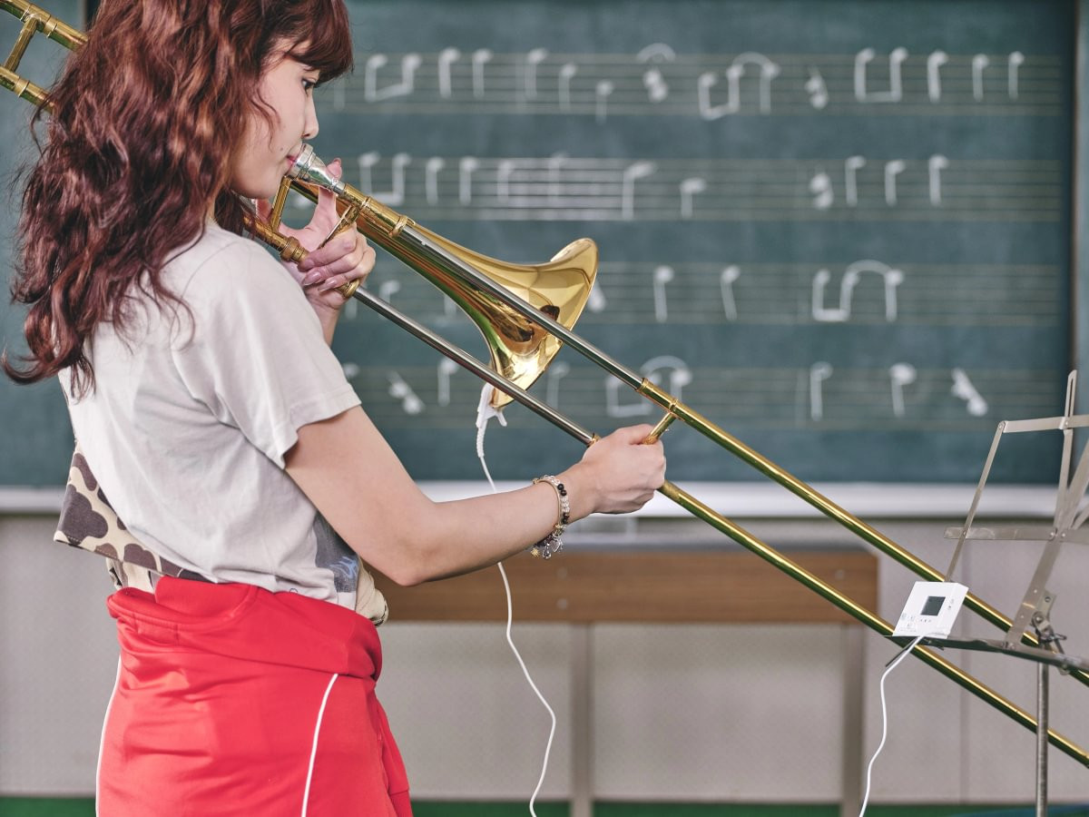 Accordeur Métronome KORG TM-1 blanc avec trombonne