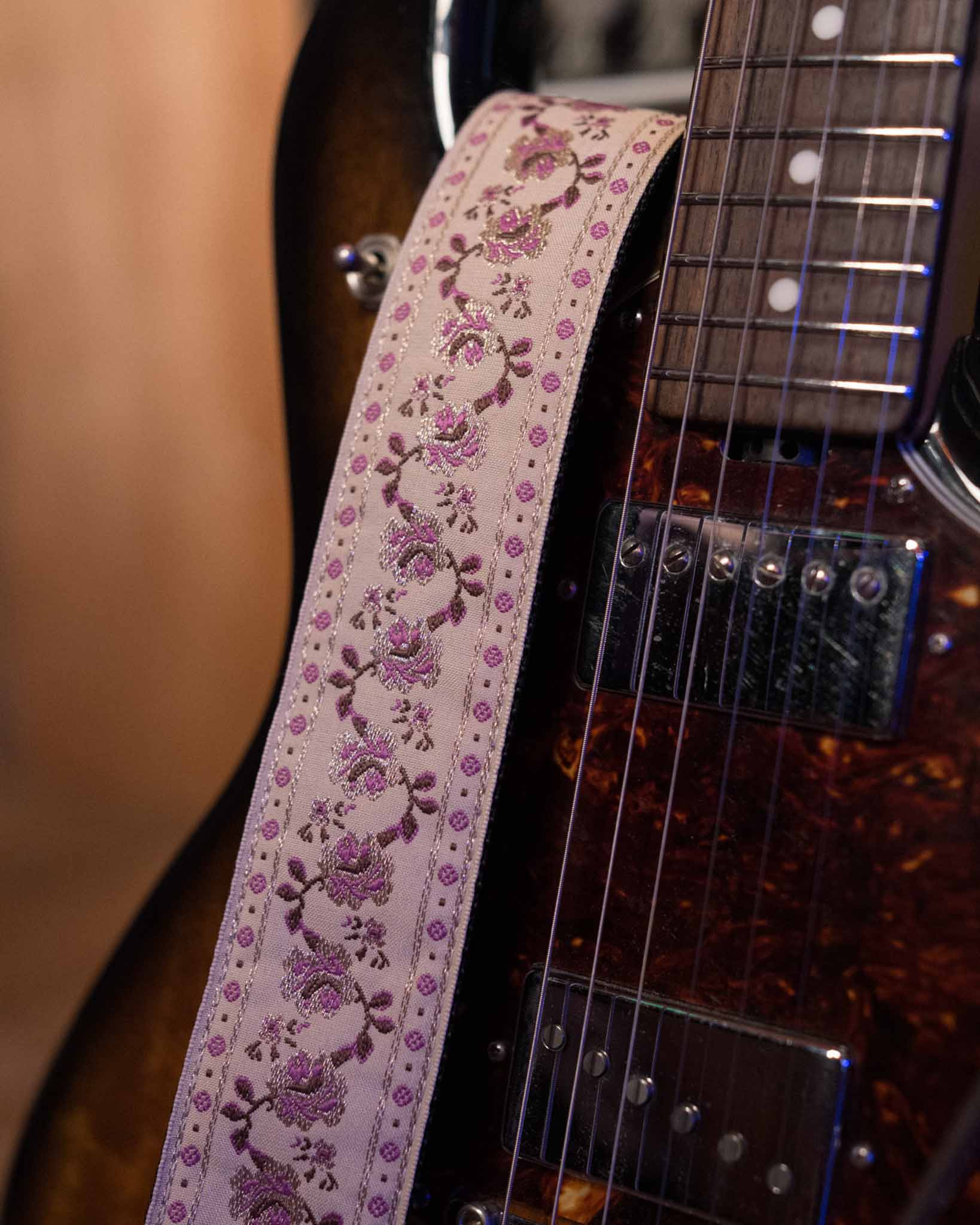 Sangle Jacquard Winding Rose