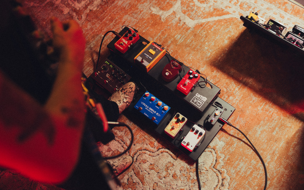 Pedalboard vu de haut